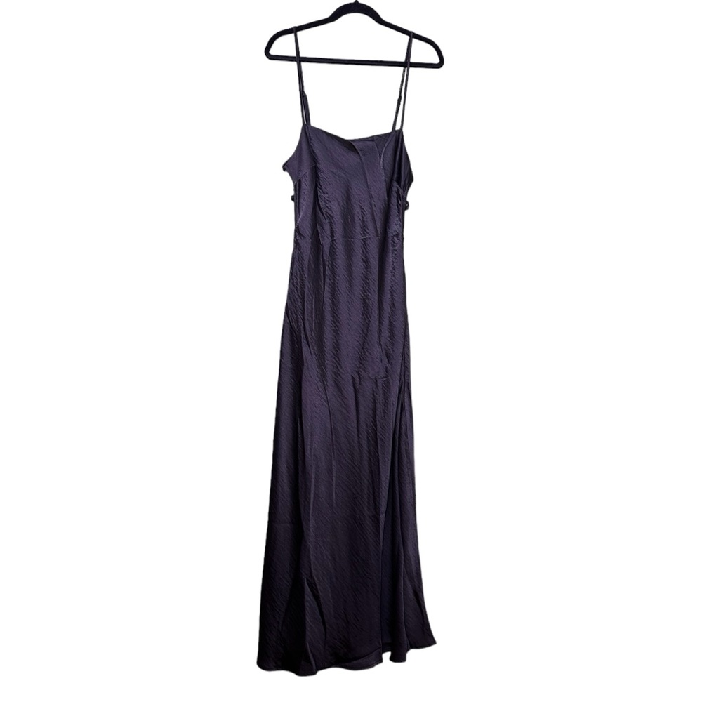 House of Harlow 1960 Crinkle Satin Dress with Back Detail Sz M - Picture 3 of 6